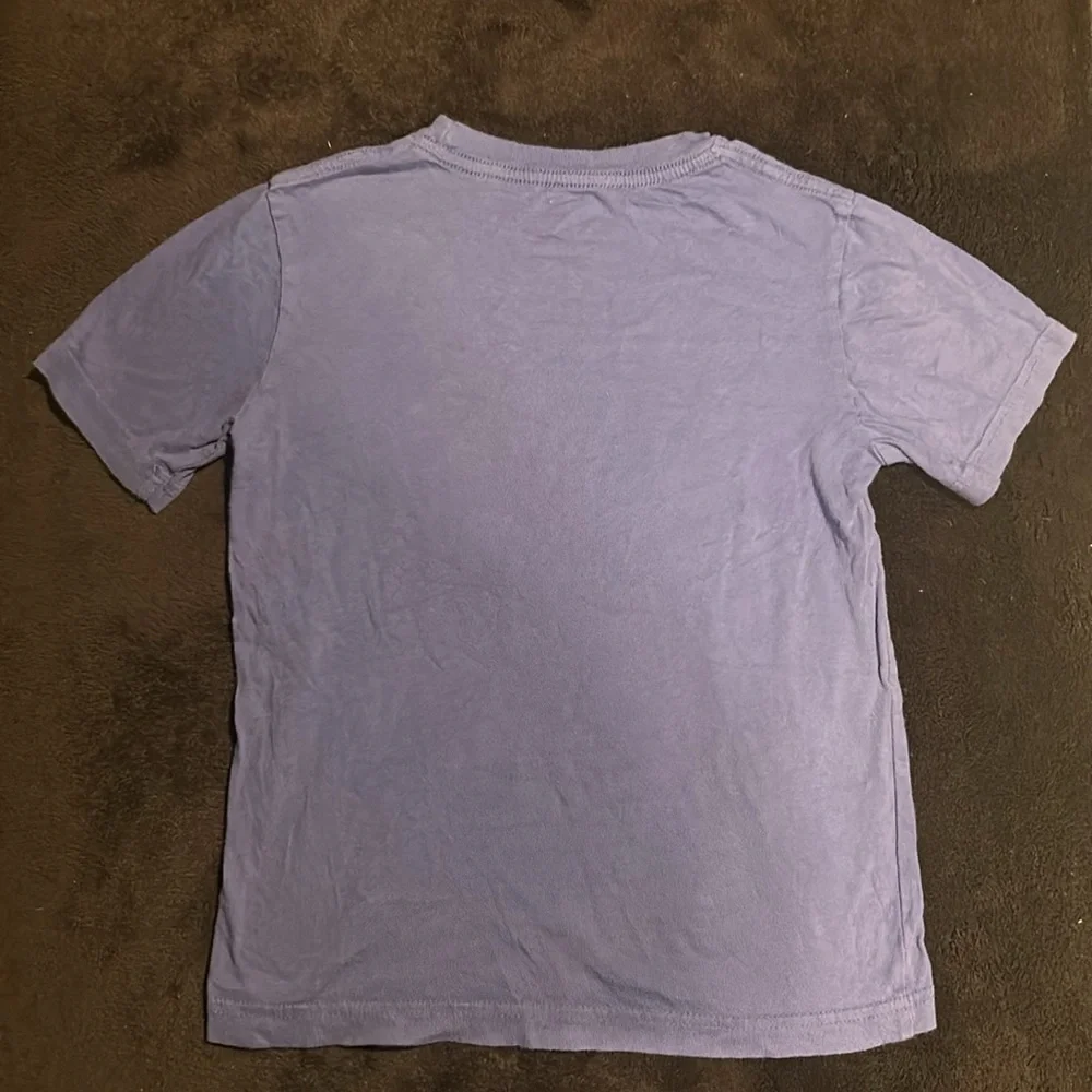 Quiksilver Boys Purple Graphic Print Short‎ Sleeve Cotton T-Shirt Small
